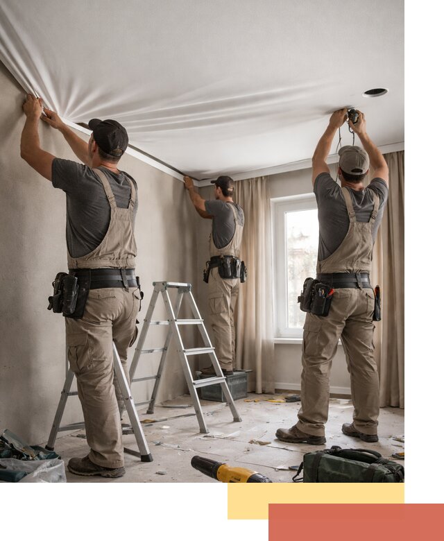 Монтаж матового натяжного потолка в Приморско-ахтарске качественно и быстро