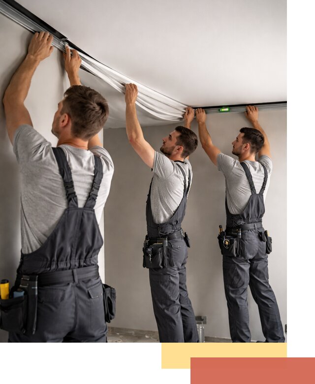 Теневые натяжные потолки в Приморско-ахтарске: монтаж и отделка быстро и качественно