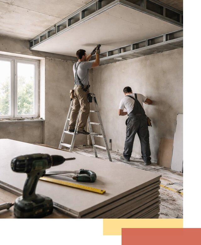 Двухуровневый потолок из гипсокартона в Приморско-ахтарске