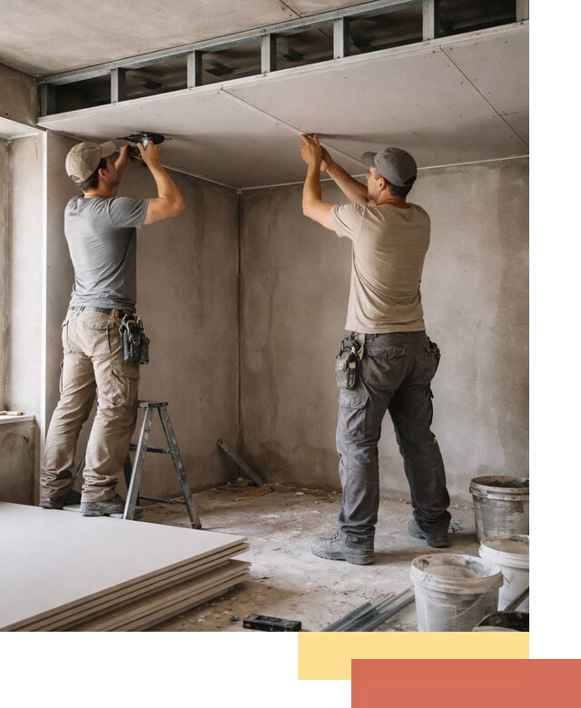 Короб из гипсокартона на потолке под ключ в Приморско-ахтарске