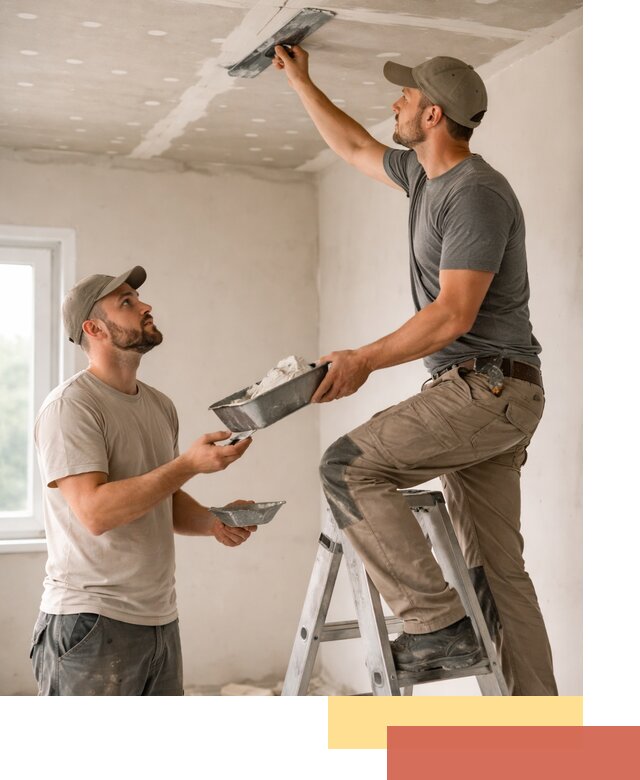 Шпаклевка потолка из гипсокартона в Приморско-ахтарске качественно и быстро