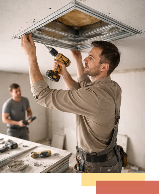 Монтаж люка в потолок из ГКЛ в Приморско-ахтарске