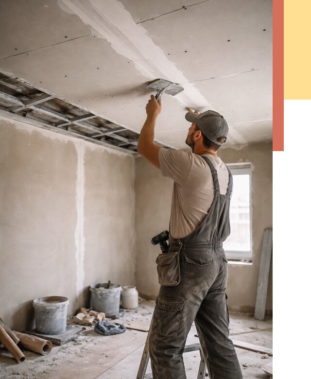 Ремонт потолка из гипсокартона в Приморско-ахтарске от 659 руб./м² — быстро и недорого | ОТДЕЛОЧНИК-Прр