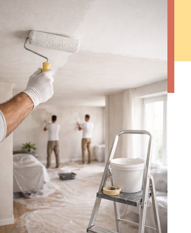 Покраска потолка акриловой краской в Приморско-ахтарске от 2535 руб. | ОТДЕЛОЧНИК-Прр