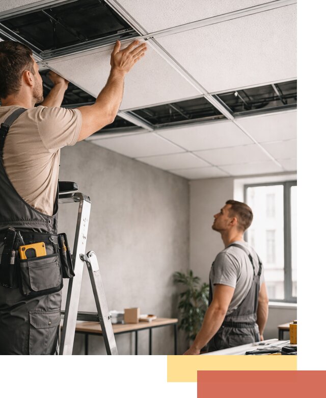 Монтаж потолочной плитки в Приморско-ахтарске качественно и в срок