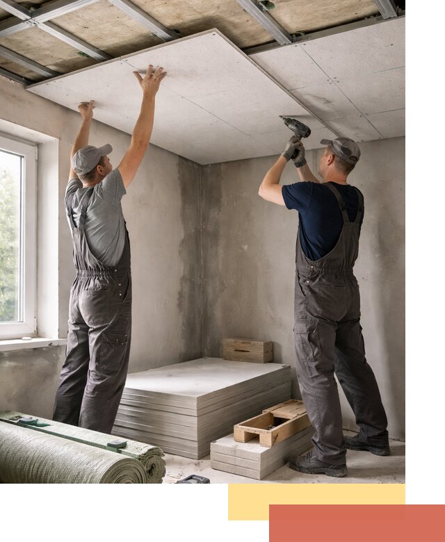 Шумоизоляция потолка панелями ЗИПС в Приморско-ахтарске